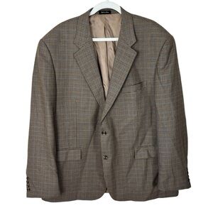 Ralph Lauren LRL Sport Coat Men’s Sz 50R Houndstooth Print Two Button Silk Wool